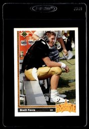 1991 UPPER DECK BRETT FAVRE ROOKIE FOOTBALL CARD