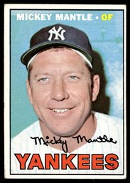 1967 TOPPS MICKEY MANTLE BASEBALL CARD