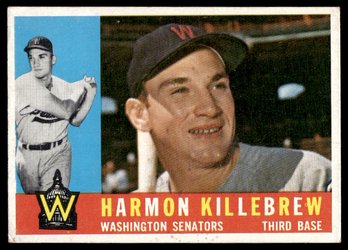 1960 TOPPS HARMON KILLEBREW BASEBALL CARD