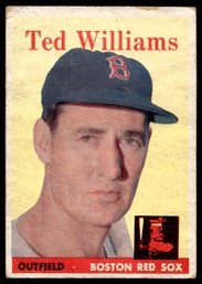 1958 TOPPS TED WILLIAMS BASEBALL CARD