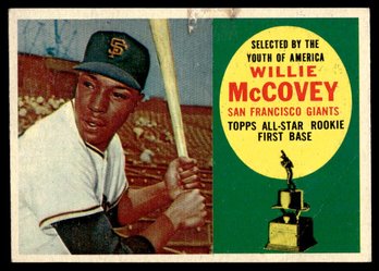 1960 WILLIE MCCOVEY ROOKIE BASEBALL CARD