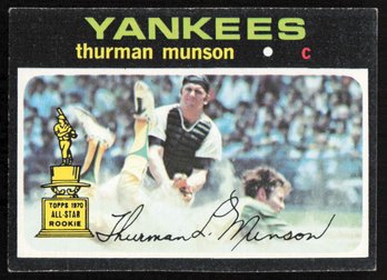 1971 TOPPS THURMAN MUNSON ROOKIE CUP