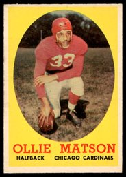 1958 TOPPS Ollie Matson FOOTBALL CARD