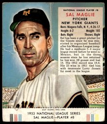 1954 REDMAN TOBACCO SAL MAGLIE BASEBALL CARD