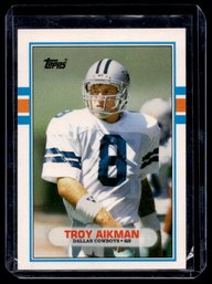 1989 TOPPS TROY AIKMAN ROOKIE FOOTBALL CARD