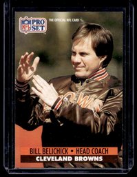 1991 PRO SET BILL BELICHICK ROOKIE FOOTBALL CARD