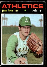 1971 TOPPS JIM HUNTER BASEBALL CARD