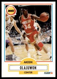 1990 FLEER AKEEM OLAJUWON BASKETBALL CARD