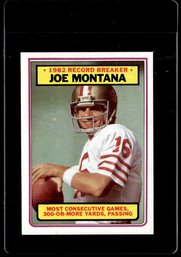 1983 TOPPS JOE MONTANA FOOTBALL CARD