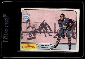 1968 TOPPS TIM HORTON HOCKEY CARD