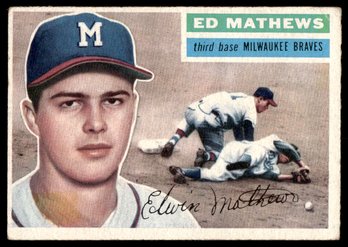 1956 TOPPS ED MATHEWS BASEBALL CARD
