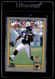 2001 TOPPS LADIAIAN TOMILINSON ROOKIE FOOTBALL CARD