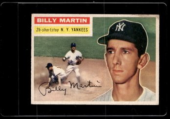 1956 TOPPS BILLY MARTIN BASEBALL CARD