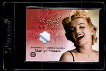2007 SCARF RELIC MARILYN MONROE MOVIE CARD