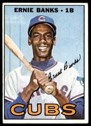 1967 TOPPS ERNIE BANKS BASEBALL CARD