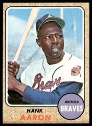 1968 TOPPS HANK AARON BASEBALL CARD