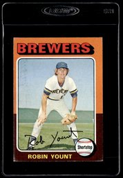 1975 TOPPS ROBIN YOUNT ROOKIE BASEBALL CARD