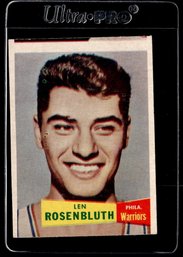 1957 TOPPS LEN ROSENBLUTH ROOKIE BASKETBALL CARD