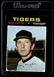 1971 TOPPS BILLY MARTIN BASEBALL CARD