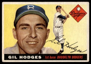 1955 TOPPS GILL HODGES BASEBALL CARD