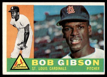 1960 TOPPS BOB GIBSON BASEBALL CARD