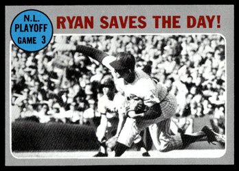 1970 TOPPS RYAN SAVES THE DAY BASEBALL CARD