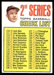 1967 TOPPS MICKEY MANTLE CHECKLIST BASEBALL CARD