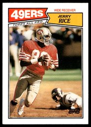 1987 TOPPS JERRY RICE 2ND YR FOOTBALL CARD