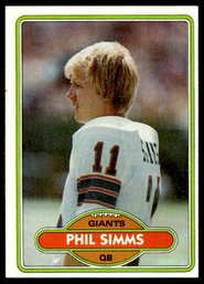 1980 TOPPS PHIL SIMS ROOKIE FOOTBALL CARD