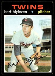 1971 TOPPS BERT BLYLEVEN ROOKIE BASEBALL CARD