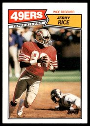 1987 TOPPS JERRY RICE 2ND YR FOOTBALL CARD
