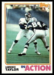 1982 TOPPS LAWRENCE TAYLOR ROOKIE FOOTBALL CARD