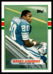1986 TOPPS BARRY SANDERS ROOKIE FOOTBALL CARD