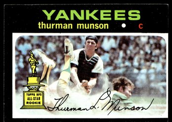 1971 TOPPS THURMAN MUNSON ROOKIE BASEBALL CARD