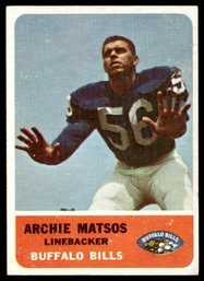 1962 FLEER ARCHIE MATSOS FOOTBALL CARD