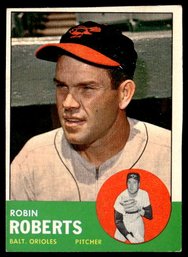 1963 TOPPS ROBIN ROBERTS BASEBALL CARD