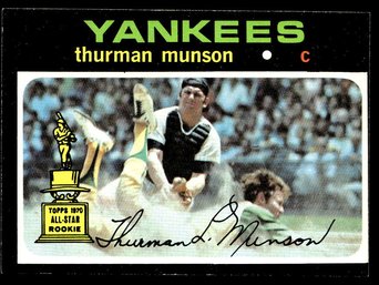 1971 TOPPS THURMAN MUNSON ROOKIE BASEBALL CARD