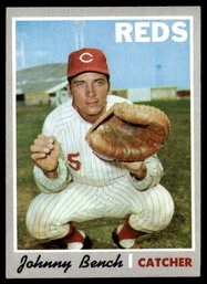 1970 TOPPS JOHNNY BENCH ROOKIE BASEBALL CARD