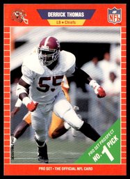 1989 PRO SET DERRICK THOMAS ROOKIE FOOTBALL CARD