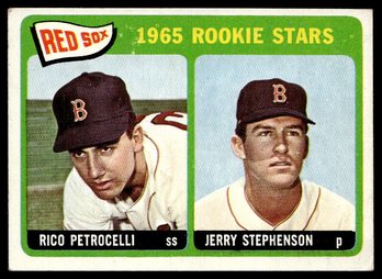 1965 TOPPS PETROCELLI STEPHENSON ROOKIE BASEBALL CARD