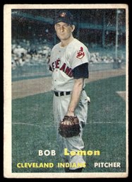 1957 TOPPS BOB LEMON BASEBALL CARD