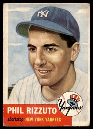 1953 TOPPS PHIL RIZZUTO BASEBALL CARD