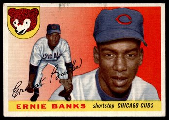 1955 TOPPS ERNIE BANKS BASEBALL CARD