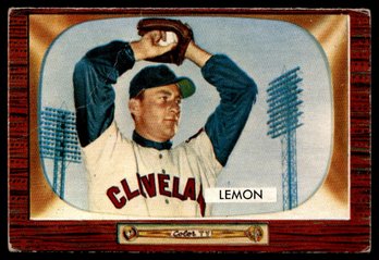 1955 BOWMAN BOB LEMON BASEBALL CARD