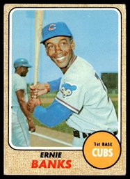 1968 TOPPS ERNIE BANKS BASEBALL CARD