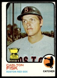 1972 TOPPS CARLTON FISK ROOKIE BASEBALL CARD