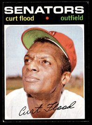 1971 TOPPS CURT FLOOD BASEBALL CARD