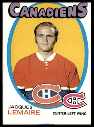 1971 TOPPS JACQUES LEMAIRE HOCKEY CARD