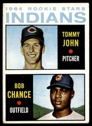 1964 TOPPS TOMMY JOHN ROOKIE BASEBALL CARD