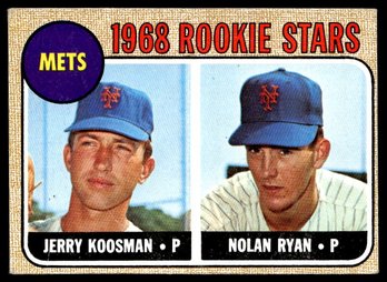 1968 TOPPS NOLAN RYAN KOOSMAN ROOKIE BASEBALL CARD